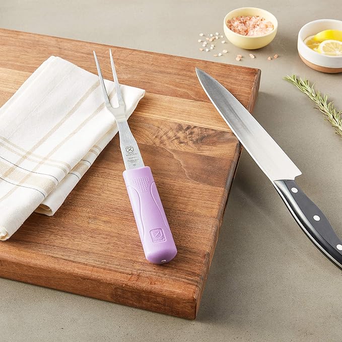 Mercer Culinary Millennia Fork, 8 Inch Blade length, Purple Handle
