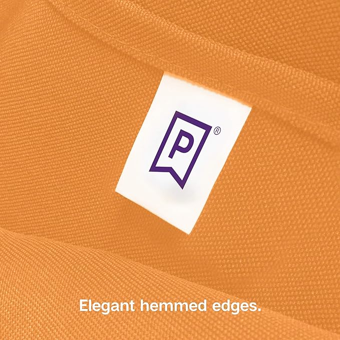 Gee Di Moda Rectangle Tablecloth - 60 x 126 Inch Orange Table Cloth for 8 Foot Rectangle Table - Heavy Duty Washable Fabric - for 8 Ft Buffet Table, Holiday Party, Dinner, Wedding & Baby Shower