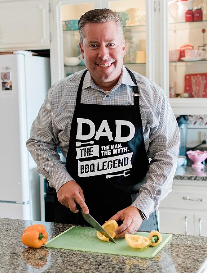ApronMen - Funny Apron For Men - BBQ Gifts for Men & Unique Gifts for Fathers - Mens Aprons for Grilling