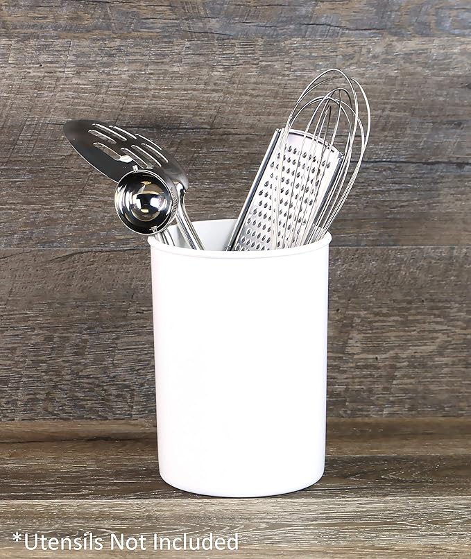 Calypso Basics by Reston Lloyd Plastic Utensil Holder, White
