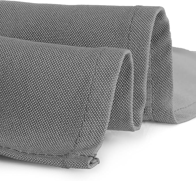 Gee Di Moda Rectangle Tablecloth - 90 x 132 Inch Charcoal Table Cloth for 6 Foot Table with Floor-Length Drop - Heavy Duty Washable Fabric - 6 Ft Buffet Table, Holiday Party, Wedding & Baby Shower