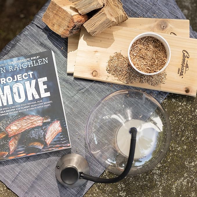 Camerons All Natural Extra Fine Hickory BBQ Wood Chips for Smokers (1 Pint, 0.473L)- Kiln Dried Wood Sawdust Shavings for Cocktail Smoking Guns, Stovetop Smokers, Smoke Boxes - Barbecue Grilling Gifts