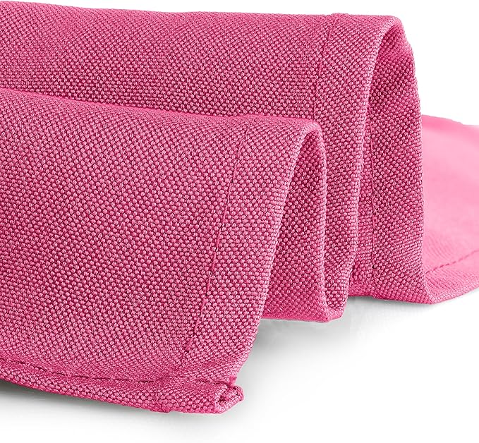Gee Di Moda Rectangle Tablecloth - 60 x 102 Inch Fuchsia Table Cloth for 6 Foot Rectangle Table - Heavy Duty Washable Fabric - for 6 Ft Buffet Table, Holiday Party, Dinner, Wedding & Baby Shower