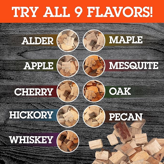 Camerons All Natural Hickory Wood Chunks for Smoking Meat - 420 Cu. In. Box, Approx 5 Pounds- Kiln Dried Large Cut BBQ Wood Chips for Smoker -Barbecue Chunks Smoker Accessories- Grilling Gifts for Men